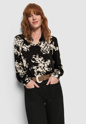 FEUILLAGE D'HIVER COMO - Hemdbluse - noir