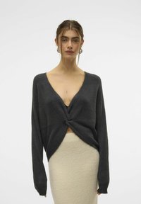 LEFILE - Svetr - dark grey melange