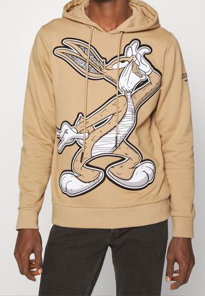 Felpa con cappuccio - beige