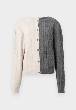 MIXED JACKET - Adīta jaka - multi grey