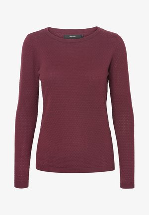 VMCARE STRUCTURE LS O-NECK GA NOOS - Jumper - bordeaux