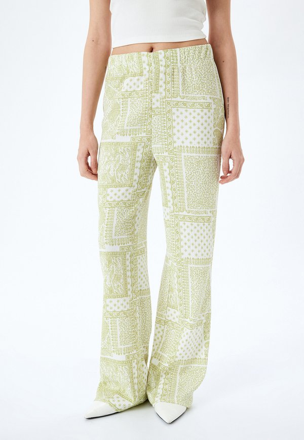 WIDE LEG - Stoffhose - khaki