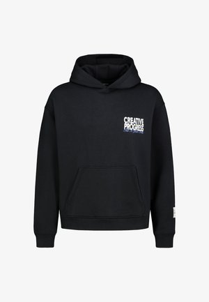 Sublevel, SUBLEVEL HOODIE OVERSIZE PRINT - Kapuzenpullover - black