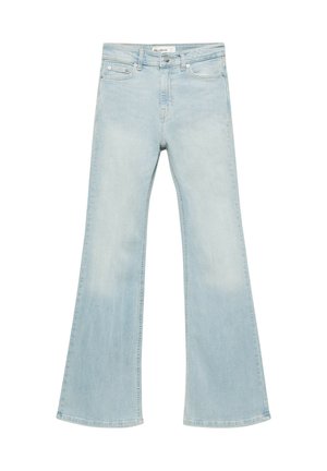 PULL&BEAR, MID-WAIST SKINNY FLARED - JEANS - Jean flare - light blue