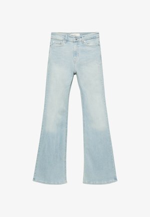 PULL&BEAR, MID-WAIST SKINNY FLARED - JEANS - Flared jeans - light blue