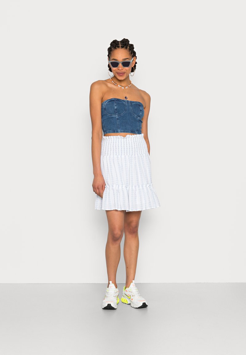 Damen Jeansröcke | YAS YASVILORA SKIRT Minirock star white/country blue/hellblau - OS69136 Damen Jeansröcke | YAS YASVILORA SKIRT Minirock star white/country blue/hellblau - OS69136