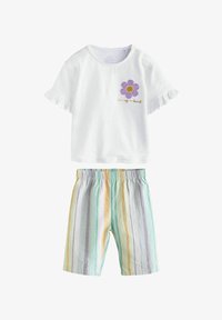 Niewybrane, ecru and multi stripe printed baby