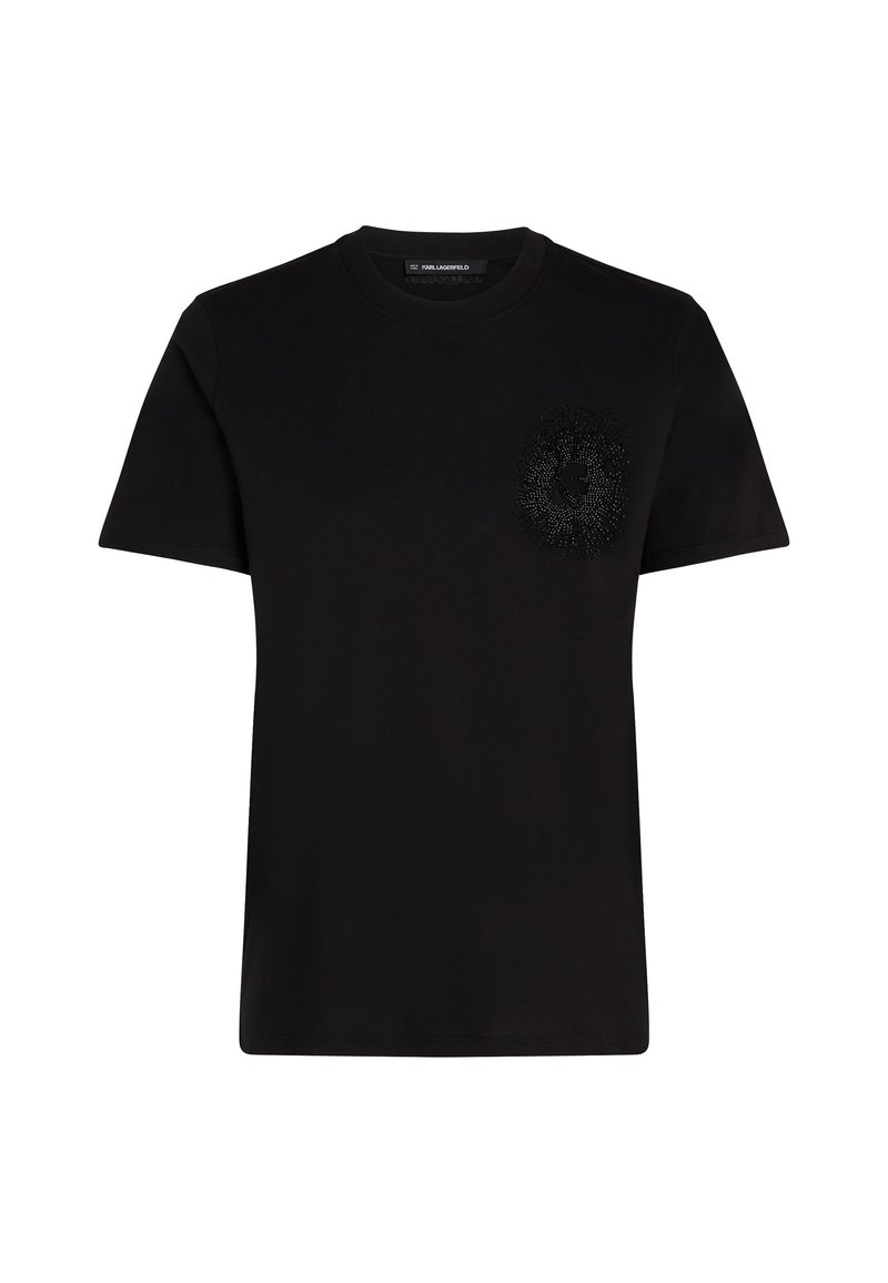 Karl Lagerfeld T-shirt print zwart Karl Lagerfeld T-shirt print zwart