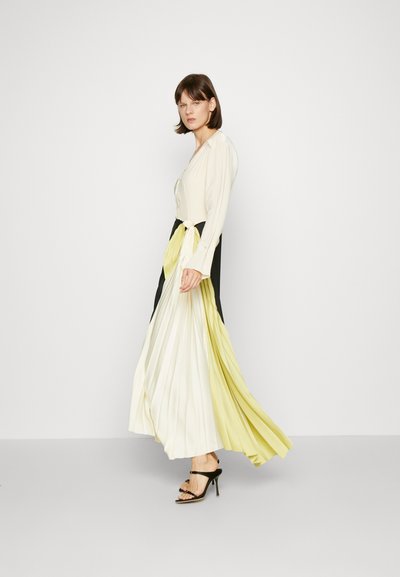 Victoria Beckham LONG SLEEVE PLEATED DRESS - Galajurk - multi
