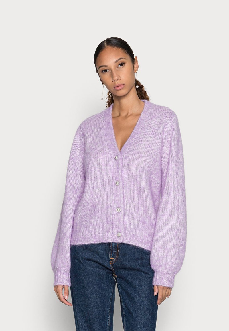 Kaffe SARLA CARDIGAN - Casaco de malha - orchid bloom melange
