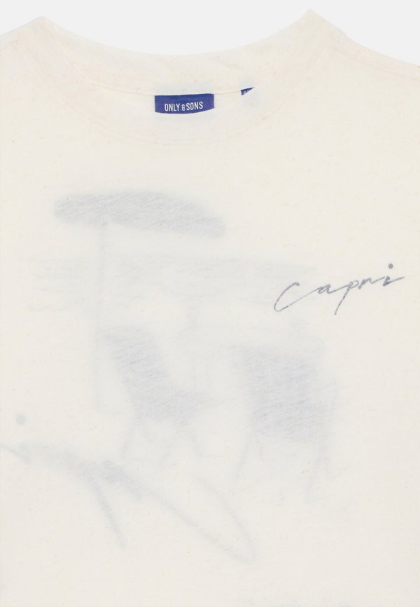 OSJMILON O NECK  - Print T-shirt - cloud dancer2