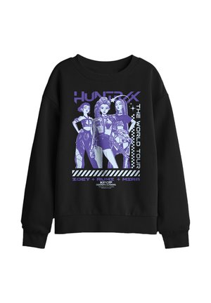 NETFLIX, KPOP DEMON HUNTERS HUNTRIX WORLD TOUR POSTERIZED UNISEX - Sweatshirt - black