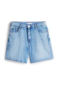 Tommy Hilfiger STRAIGHT - Denim shorts - light blue denim