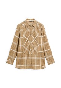 FLOWING CHECK GARMENT - Overhemdblouse - mustard yellow
