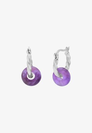 MIT AMETHYST - Earrings - silver