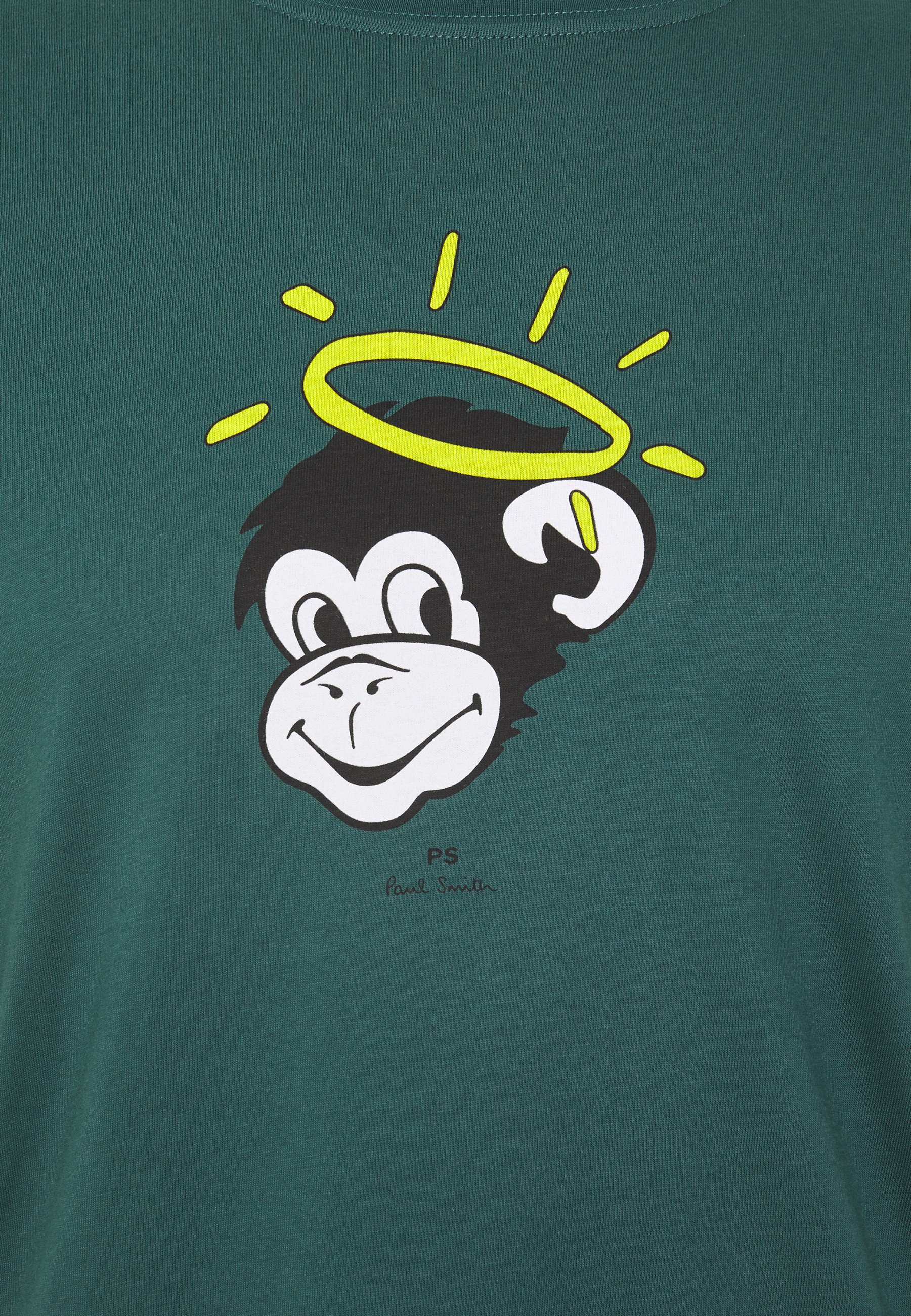 PS Paul Smith MENS SLIM FIT MONKEY HALO T shirts med print PS Paul Smith MENS SLIM FIT MONKEY HALO - T-shirts med print - mottled grey