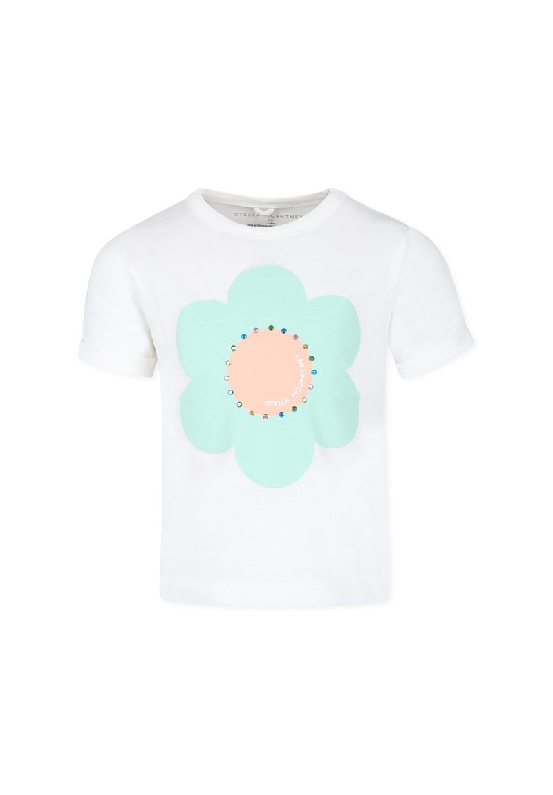 Stella McCartney Kids T-shirt print crème