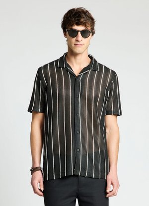 Calliope, CAMICIA RIGHE - Chemise - var nero
