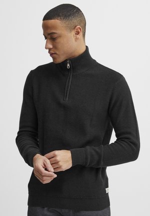 TROYER - Strickpullover - true black