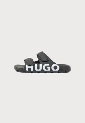 HUGO EVANDER - Sandales de bain - black