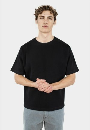 FRANKLIN WAFFLE  - T-shirts - black