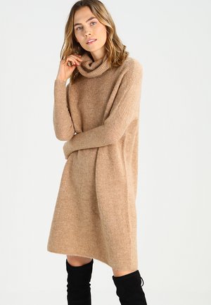ONLJANA L/S COWLNECK - Vestido de punto - indian tan
