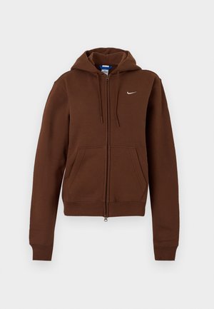 Nike Sportswear, STUDIO FLEECE MEDIUM WEIGHT FULL-ZIP HOODIE - Sudadera con cremallera - cacao wow/sail