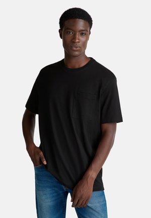 United Colors of Benetton WITH POCKET - Camiseta básica - black