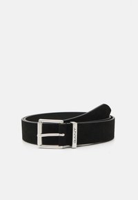 GANT - LOGO BELT UNISEX - Diržas - black Miniatiūros vaizdas 1