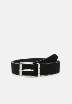 GANT LOGO BELT UNISEX - Bælter - black