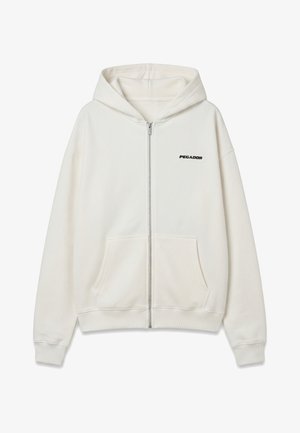 Pegador, Sweater met rits - washed warm white
