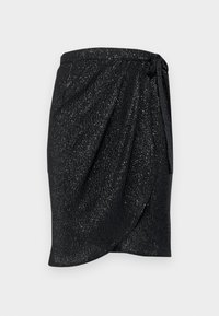 FRANKIE SKIRT - Wrap skirt - black shimmer