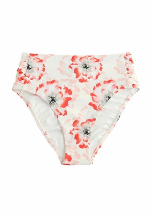 FLORAL HIGH WAIST  - Spodný diel bikín - white