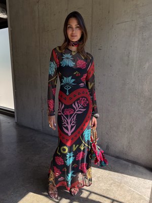 AMARA - Długa sukienka