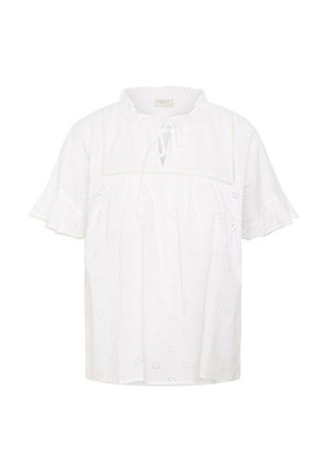 Kaffe Curve, KCLIONA FRILL - Blouse - chalk