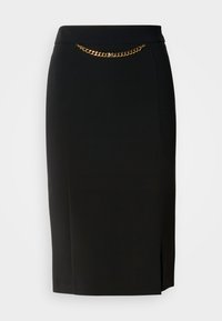 ELLA CHAIN MIDI SKIRT - Fustă tip creion - black