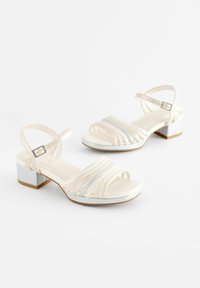 Next PLATFORM HEEL OCCASION REGULAR FIT - Sandaler - white silver metallic