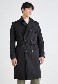 HUGO - MALUK - Trenchcoat - black Miniaturebillede 1