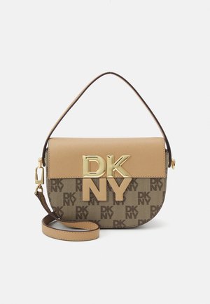 DKNY ECHO FLAP - Handbag - cream/cappuccino