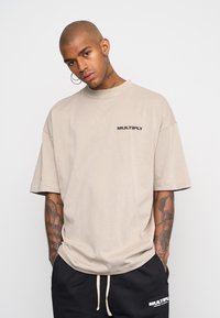 Multiply Apparel FONT  - Camiseta estampada - vintage khaki