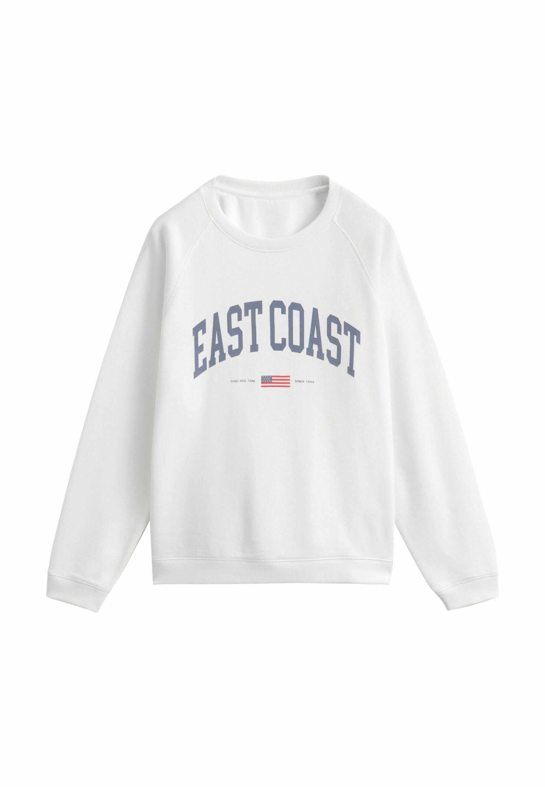 GANT GRAPHIC PRINT CREW NECK - Mikina - white