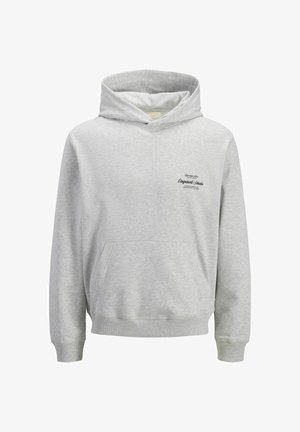 Jack & Jones, JORNORREBRO TYPO BACK SWEAT HOOD SN - Sweat à capuche - white melange