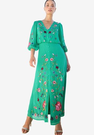 Maksi garuma kleita - green