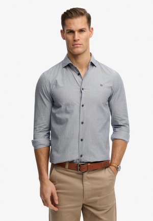 CUT AWAY LONG SLEEVE - Hemd - end on end grey blue