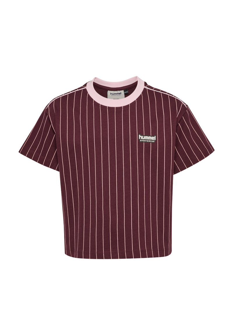 Hummel BOXY AOP PIN S/S - Print T-shirt - vineyard wine/red - Zalando