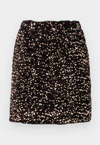 VICILIE SHORT SKIRT - Fustă mini - black/brown