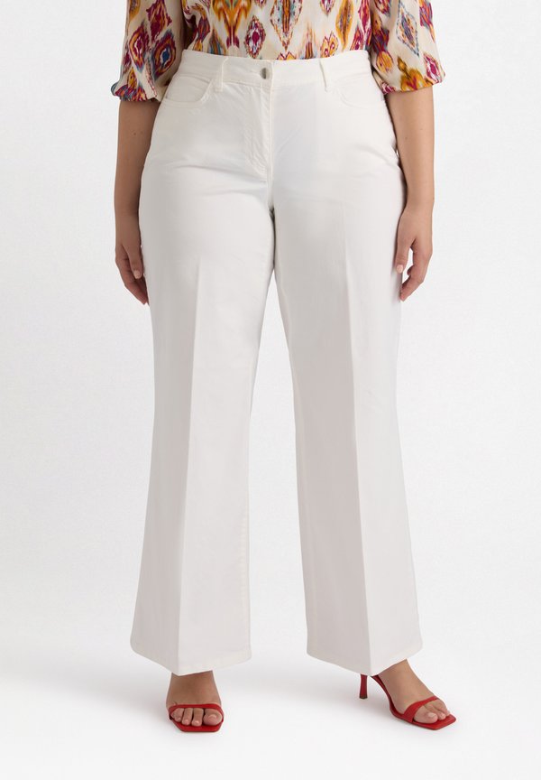 WIDE - Stoffhose - bianco