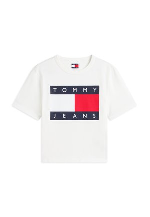 Tommy Jeans, - T-shirt z nadrukiem