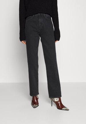 Straight leg jeans - black