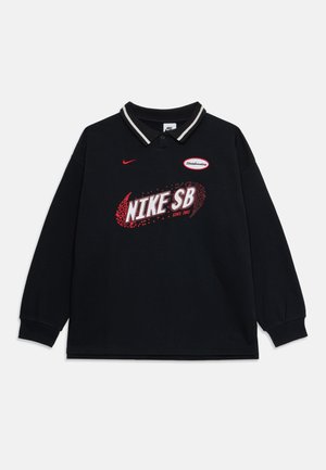 POLO UNISEX - Sweatshirt - black/university red